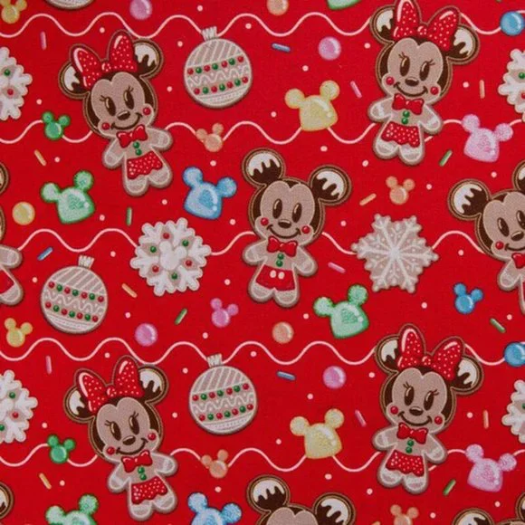 Loungefly Stitch Shoppe Minnie Mouse Gingerbread House Crossbody Bag & Pin NWT